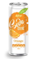 330ml Soda drink Orange Flavour 2